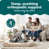 image:imageFurHaven Orthopedic Dog Bed for Large Dogs Luxe Lounger Contour Mattress with Solid Orthopedic Foam Slab for Joint Support Removable Washable Cover Jumbo XL Plush Suede ChocolateCream