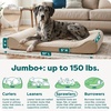 image:imageFurHaven Orthopedic Dog Bed for Large Dogs Luxe Lounger Contour Mattress with Solid Orthopedic Foam Slab for Joint Support Removable Washable Cover Jumbo XL Plush Suede ChocolateCream