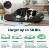 image:imageFurHaven Orthopedic Dog Bed for Large Dogs Luxe Lounger Contour Mattress with Solid Orthopedic Foam Slab for Joint Support Removable Washable Cover Jumbo XL Plush Suede ChocolateChocolate
