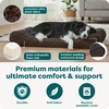 image:imageFurHaven Orthopedic Dog Bed for Large Dogs Luxe Lounger Contour Mattress with Solid Orthopedic Foam Slab for Joint Support Removable Washable Cover Jumbo XL Plush Suede ChocolateChocolate