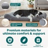 image:imageFurHaven Orthopedic Dog Bed for Large Dogs Luxe Lounger Contour Mattress with Solid Orthopedic Foam Slab for Joint Support Removable Washable Cover Jumbo XL Plush Suede ChocolateGray
