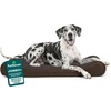 image:imageFurHaven Orthopedic Dog Bed for Large Dogs Luxe Lounger Contour Mattress with Solid Orthopedic Foam Slab for Joint Support Removable Washable Cover Jumbo XL Plush Suede ChocolateChocolate