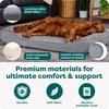 image:imageFurHaven Orthopedic Dog Bed for Large Dogs Luxe Lounger Contour Mattress with Solid Orthopedic Foam Slab for Joint Support Removable Washable Cover Jumbo XL Plush Suede ChocolateGray