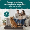 image:imageFurHaven Orthopedic Dog Bed for Large Dogs Luxe Lounger Contour Mattress with Solid Orthopedic Foam Slab for Joint Support Removable Washable Cover Jumbo XL Plush Suede ChocolateChocolate