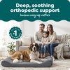 image:imageFurHaven Orthopedic Dog Bed for Large Dogs Luxe Lounger Contour Mattress with Solid Orthopedic Foam Slab for Joint Support Removable Washable Cover Jumbo XL Plush Suede ChocolateGray