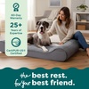 image:imageFurHaven Orthopedic Dog Bed for Large Dogs Luxe Lounger Contour Mattress with Solid Orthopedic Foam Slab for Joint Support Removable Washable Cover Jumbo XL Plush Suede ChocolateGray