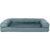 image:imageFurHaven Orthopedic Dog Bed for Large Dogs SofaStyle with Cool GelTop Foam with a Solid Orthopedic Foam Base for Joint Support Removable Washable Cover Jumbo XL Plush amp Suede GrayDeep Pool