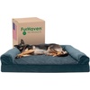 image:imageFurHaven Orthopedic Dog Bed for Large Dogs SofaStyle with Cool GelTop Foam with a Solid Orthopedic Foam Base for Joint Support Removable Washable Cover Jumbo XL Plush amp Suede GrayOrion Blue