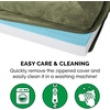 image:imageFurHaven Orthopedic Dog Bed for Large Dogs SofaStyle with Cool GelTop Foam with a Solid Orthopedic Foam Base for Joint Support Removable Washable Cover Jumbo XL Plush amp Suede GrayDark Sage
