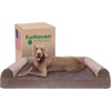 image:imageFurHaven Orthopedic Dog Bed for Large Dogs SofaStyle with Cool GelTop Foam with a Solid Orthopedic Foam Base for Joint Support Removable Washable Cover Jumbo XL Plush amp Suede GrayDriftwood Brown