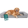 image:imageFurHaven Orthopedic Dog Bed for Large Dogs SofaStyle with Cool GelTop Foam with a Solid Orthopedic Foam Base for Joint Support Removable Washable Cover Jumbo XL Plush amp Suede GrayGray