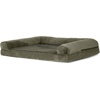 image:imageFurHaven Orthopedic Dog Bed for Large Dogs SofaStyle with Cool GelTop Foam with a Solid Orthopedic Foam Base for Joint Support Removable Washable Cover Jumbo XL Plush amp Suede GrayDark Sage