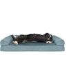 image:imageFurHaven Orthopedic Dog Bed for Large Dogs SofaStyle with Cool GelTop Foam with a Solid Orthopedic Foam Base for Joint Support Removable Washable Cover Jumbo XL Plush amp Suede GrayDeep Pool