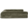 image:imageFurHaven Orthopedic Dog Bed for Large Dogs SofaStyle with Cool GelTop Foam with a Solid Orthopedic Foam Base for Joint Support Removable Washable Cover Jumbo XL Plush amp Suede GrayDark Sage