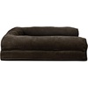 image:imageFurHaven Orthopedic Dog Bed for Large Dogs SofaStyle with Cool GelTop Foam with a Solid Orthopedic Foam Base for Joint Support Removable Washable Cover Jumbo XL Plush amp Suede GrayEspresso