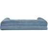 image:imageFurHaven Orthopedic Dog Bed for Large Dogs SofaStyle with Cool GelTop Foam with a Solid Orthopedic Foam Base for Joint Support Removable Washable Cover Jumbo XL Plush amp Suede GrayHarbor Blue