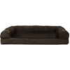 image:imageFurHaven Orthopedic Dog Bed for Large Dogs SofaStyle with Cool GelTop Foam with a Solid Orthopedic Foam Base for Joint Support Removable Washable Cover Jumbo XL Plush amp Suede GrayEspresso