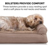 image:imageFurHaven Orthopedic Dog Bed for Large Dogs SofaStyle with Cool GelTop Foam with a Solid Orthopedic Foam Base for Joint Support Removable Washable Cover Jumbo XL Plush amp Suede GrayAlmondine