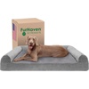 image:imageFurHaven Orthopedic Dog Bed for Large Dogs SofaStyle with Cool GelTop Foam with a Solid Orthopedic Foam Base for Joint Support Removable Washable Cover Jumbo XL Plush amp Suede GraySmoke Gray