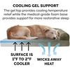 image:imageFurHaven Orthopedic Dog Bed for Large Dogs SofaStyle with Cool GelTop Foam with a Solid Orthopedic Foam Base for Joint Support Removable Washable Cover Jumbo XL Plush amp Suede GrayDark Sage