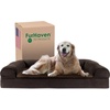 image:imageFurHaven Orthopedic Dog Bed for Large Dogs SofaStyle with Cool GelTop Foam with a Solid Orthopedic Foam Base for Joint Support Removable Washable Cover Jumbo XL Plush amp Suede GrayCoffee