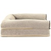 image:imageFurHaven Orthopedic Dog Bed for Large Dogs SofaStyle with Cool GelTop Foam with a Solid Orthopedic Foam Base for Joint Support Removable Washable Cover Jumbo XL Plush amp Suede GrayCream