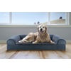 image:imageFurHaven Orthopedic Dog Bed for Large Dogs SofaStyle with Cool GelTop Foam with a Solid Orthopedic Foam Base for Joint Support Removable Washable Cover Jumbo XL Plush amp Suede GrayOrion Blue