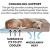 image:imageFurHaven Orthopedic Dog Bed for Large Dogs SofaStyle with Cool GelTop Foam with a Solid Orthopedic Foam Base for Joint Support Removable Washable Cover Jumbo XL Plush amp Suede GrayAlmondine