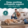 image:imageFurHaven Orthopedic Dog Bed for Large Dogs SofaStyle with Cool GelTop Foam with a Solid Orthopedic Foam Base for Joint Support Removable Washable Cover Jumbo XL Plush amp Suede GrayAlmondine