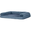 image:imageFurHaven Orthopedic Dog Bed for Large Dogs SofaStyle with Cool GelTop Foam with a Solid Orthopedic Foam Base for Joint Support Removable Washable Cover Jumbo XL Plush amp Suede GrayHarbor Blue