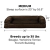 image:imageFurHaven Orthopedic Dog Bed for Large Dogs SofaStyle with Cool GelTop Foam with a Solid Orthopedic Foam Base for Joint Support Removable Washable Cover Jumbo XL Plush amp Suede GrayEspresso