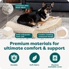 image:imageFurHaven Orthopedic Dog Bed for LargeMedium Dogs Luxe Lounger Contour Mattress with MedicalGrade Solid Orthopedic Foam for Joint Support Removable Washable Cover Large Plush Suede Cream