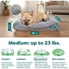 image:imageFurHaven Orthopedic Dog Bed for Medium Dogs Luxe Lounger Contour Mattress with Solid Orthopedic Foam Slab for Joint Support Removable Washable Cover Medium Faux Fur amp Suede GrayGray