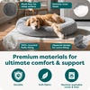 image:imageFurHaven Orthopedic Fur Ball Dog Bed for Medium Dogs Refillable BeanbagStyle Nesting Bed with Removable Washable Cover amp Liner Medium Plush Faux Fur Gray MistPlush Faux Fur Gray Mist