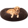 image:imageFurHaven Orthopedic Fur Ball Dog Bed for Medium Dogs Refillable BeanbagStyle Nesting Bed with Removable Washable Cover amp Liner Medium Plush Faux Fur Gray MistPlush Faux Fur Espresso