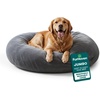 image:imageFurHaven Orthopedic Fur Ball Dog Bed for Medium Dogs Refillable BeanbagStyle Nesting Bed with Removable Washable Cover amp Liner Medium Plush Faux Fur Gray MistPlush Faux Fur Gray Mist