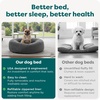 image:imageFurHaven Orthopedic Fur Ball Dog Bed for Medium Dogs Refillable BeanbagStyle Nesting Bed with Removable Washable Cover amp Liner Medium Plush Faux Fur Gray MistPlush Faux Fur Gray Mist