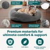 image:imageFurHaven Orthopedic Fur Ball Dog Bed for Medium Dogs Refillable BeanbagStyle Nesting Bed with Removable Washable Cover amp Liner Medium Plush Faux Fur Gray MistPlush Faux Fur Gray Mist