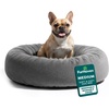 image:imageFurHaven Orthopedic Fur Ball Dog Bed for Medium Dogs Refillable BeanbagStyle Nesting Bed with Removable Washable Cover amp Liner Medium Plush Faux Fur Gray MistPlush Faux Fur Gray Mist