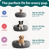 image:imageFurHaven Orthopedic Fur Ball Dog Bed for Medium Dogs Refillable BeanbagStyle Nesting Bed with Removable Washable Cover amp Liner Medium Plush Faux Fur Gray MistPlush Faux Fur Gray Mist