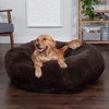 image:imageFurHaven Orthopedic Fur Ball Dog Bed for Medium Dogs Refillable BeanbagStyle Nesting Bed with Removable Washable Cover amp Liner Medium Plush Faux Fur Gray MistPlush Faux Fur Espresso