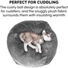 image:imageFurHaven Orthopedic Fur Ball Dog Bed for Medium Dogs Refillable BeanbagStyle Nesting Bed with Removable Washable Cover amp Liner Medium Plush Faux Fur Gray MistPlush Faux Fur Gray Mist