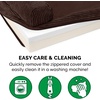 image:imageFurHaven Perfect Comfort Sofa Orthopedic Dog Bed for Large Dogs MemoryTop Foam with a Solid Orthopedic Foam Base for Joint Support Removable Washable Cover Jumbo XL Plush amp Velvet Granite GrayChaise  Fleece  Corduroy Dk Espresso