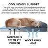 image:imageFurHaven Perfect Comfort Sofa Orthopedic Dog Bed for Large Dogs MemoryTop Foam with a Solid Orthopedic Foam Base for Joint Support Removable Washable Cover Jumbo XL Plush amp Velvet Granite GrayChaise  Quilted Fleece  Print Suede Dk Blue
