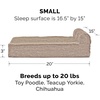 image:imageFurHaven Perfect Comfort Sofa Orthopedic Dog Bed for Large Dogs MemoryTop Foam with a Solid Orthopedic Foam Base for Joint Support Removable Washable Cover Jumbo XL Plush amp Velvet Granite GrayChaise  Fleece  Corduroy Sandstone