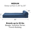 image:imageFurHaven Perfect Comfort Sofa Orthopedic Dog Bed for Large Dogs MemoryTop Foam with a Solid Orthopedic Foam Base for Joint Support Removable Washable Cover Jumbo XL Plush amp Velvet Granite GrayChaise  Fleece  Corduroy Navy Blue