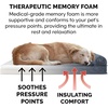 image:imageFurHaven Perfect Comfort Sofa Orthopedic Dog Bed for Large Dogs MemoryTop Foam with a Solid Orthopedic Foam Base for Joint Support Removable Washable Cover Jumbo XL Plush amp Velvet Granite GrayChaise  Quilted Fleece  Print Suede Dk Blue