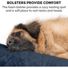 image:imageFurHaven Perfect Comfort Sofa Orthopedic Dog Bed for Large Dogs MemoryTop Foam with a Solid Orthopedic Foam Base for Joint Support Removable Washable Cover Jumbo XL Plush amp Velvet Granite GrayGoliath Chaise  Faux Fur  Velvet Dk Blue