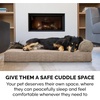 image:imageFurHaven Perfect Comfort Sofa Orthopedic Dog Bed for Large Dogs MemoryTop Foam with a Solid Orthopedic Foam Base for Joint Support Removable Washable Cover Jumbo XL Plush amp Velvet Granite GrayChaise  Fleece  Corduroy Sandstone