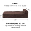 image:imageFurHaven Perfect Comfort Sofa Orthopedic Dog Bed for Large Dogs MemoryTop Foam with a Solid Orthopedic Foam Base for Joint Support Removable Washable Cover Jumbo XL Plush amp Velvet Granite GrayChaise  Fleece  Corduroy Dk Espresso